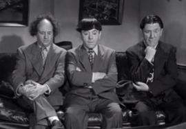 Funny movie quote from the Three Stooges short film, Slaphappy Sleuths - did you ever get a commission?