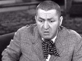 Funny movie quotes from If a Body Meets a Body, the classic haunted house murder mystery starring The Three Stooges (Moe Howard, Larry Fine, Curly Howard)