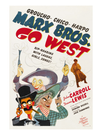 Funny movie quotes from Go West (1940) starring the Marx Brothers – Groucho, Chico, Harpo.