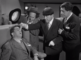Funny movie quotes from Hold That Lion (1947) - the only Three Stooges short film where all of the Howard brothers (Moe, Shemp, Curly) appeared together