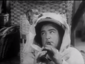 Abbott and Costello Meet the Mummy - Lou as a snake charmer