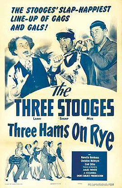 Funny movie quotes from Three Hams on Rye – a funny Shemp-era Three Stooges short film