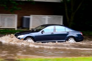 His wife called to say the car was flooded