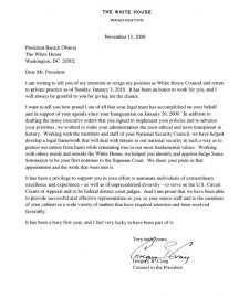 Intelligence Resignation letter