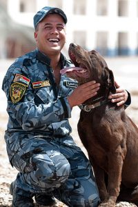 K-9 officer and the young boy