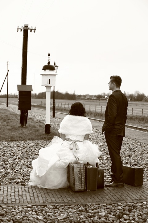 Ole and Lena on their honeymoon