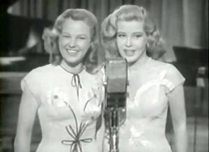 June Allyson and Gloria DeHaven as the Deyo sisters in "Two Girls and a Sailor"