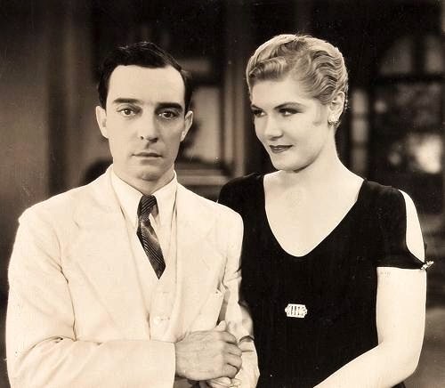 Polly (Charlotte Greenwood) and Reggie (Buster Keaton) in "Parlor, Bedroom and Bath"