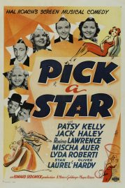 Funny movies quotes from Pick a Star - a Jack Haley/Patsy Kelly romantic comedy. Laurel and Hardy, and several other Hal Roach Studio actors, make short appearances.